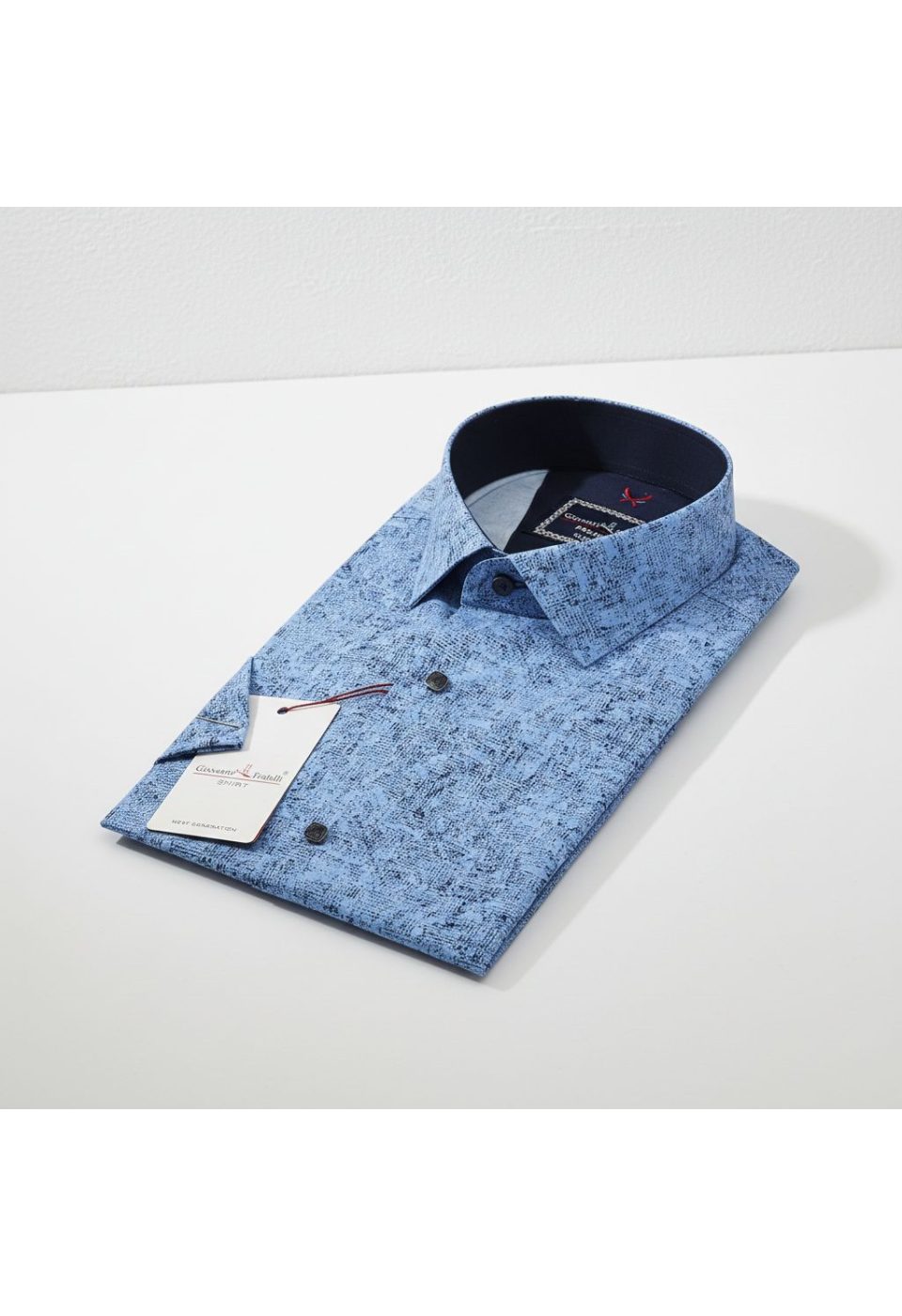 Slim Fit Kısa Kol Dijital Baskılı Desenli Erkek Gömlek 3GMK312149003 - Giovanni Fratelli