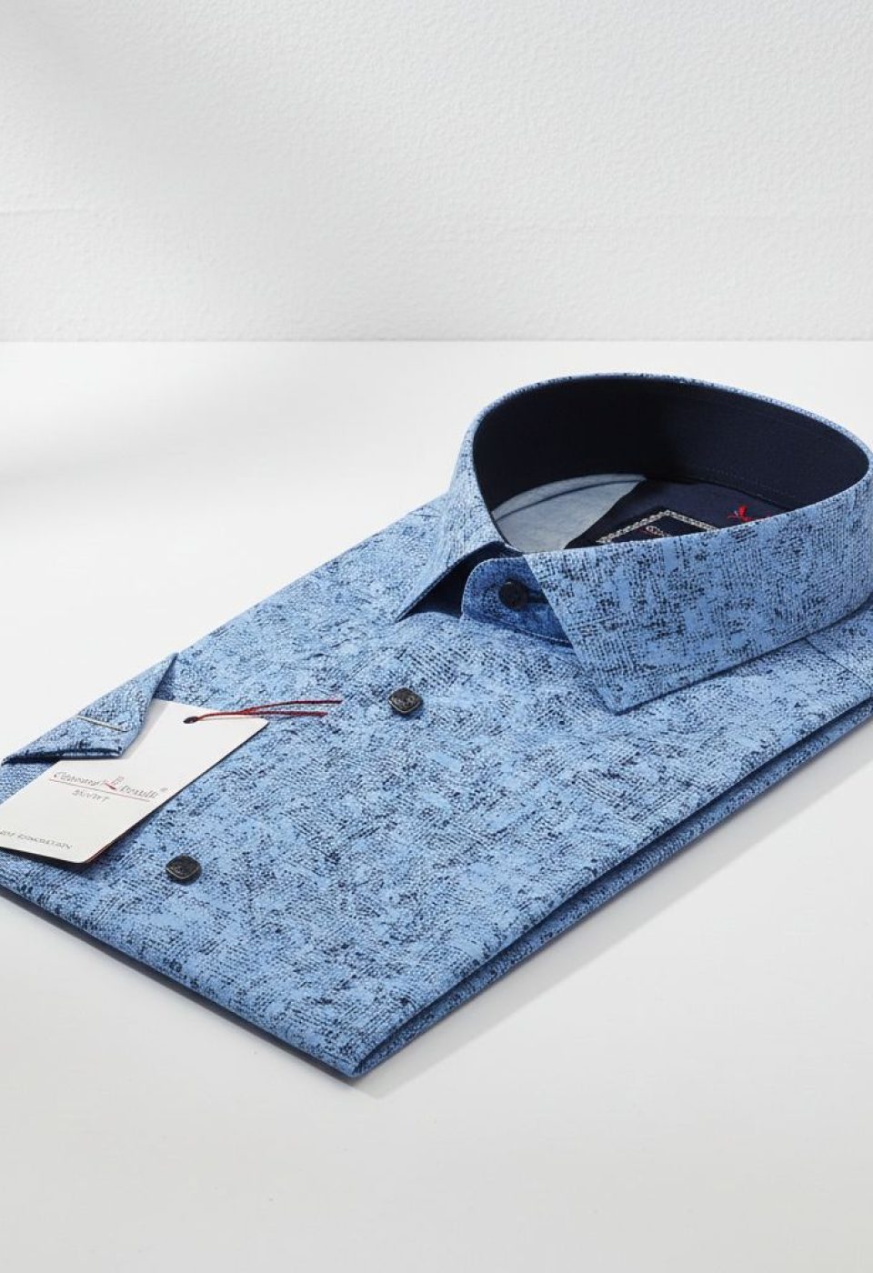 Slim Fit Kısa Kol Dijital Baskılı Desenli Erkek Gömlek 3GMK312149003 - Giovanni Fratelli