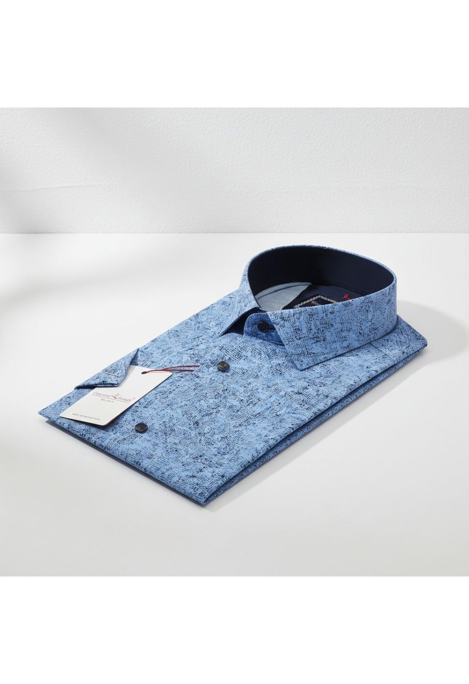 Slim Fit Kısa Kol Dijital Baskılı Desenli Erkek Gömlek 3GMK312149003 - Giovanni Fratelli