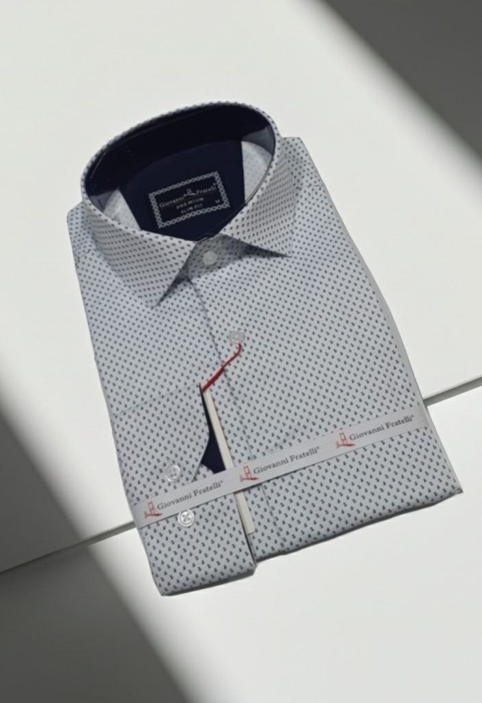 Slim Fit Uzun Kol Desenli Saten Erkek Gömlek 3GMK322150001 Slim Fit Uzun Kol Desenli Saten Erkek Gömlek 3GMK322150001