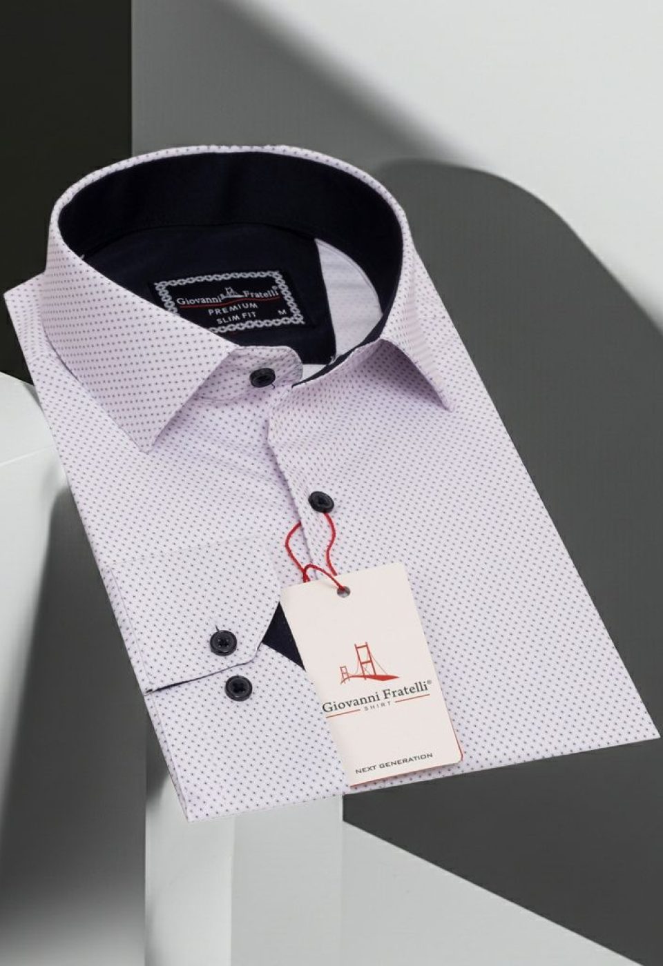 Slim Fit Uzun Kol Desenli Saten Erkek Gömlek 3GMK322150004 Slim Fit Uzun Kol Desenli Saten Erkek Gömlek 3GMK322150004