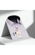 Slim Fit Uzun Kol Desenli Saten Erkek Gömlek 3GMK322150004