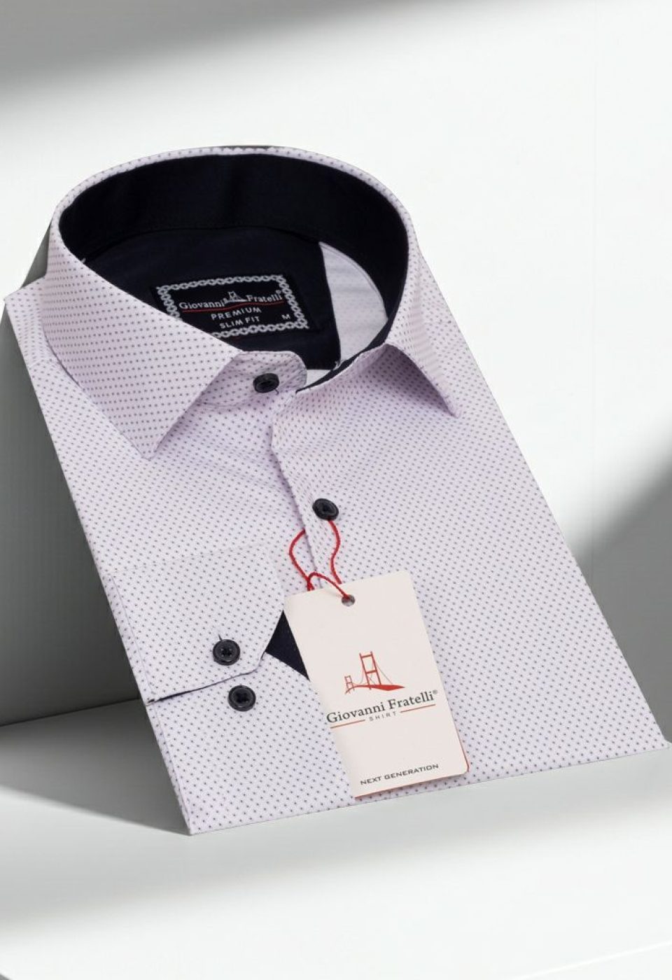 Slim Fit Uzun Kol Desenli Saten Erkek Gömlek 3GMK322150004