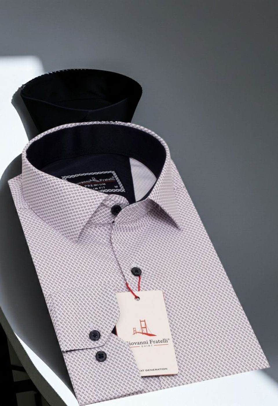 Slim Fit Uzun Kol Desenli Saten Erkek Gömlek 3GMK322150005 Slim Fit Uzun Kol Desenli Saten Erkek Gömlek 3GMK322150005