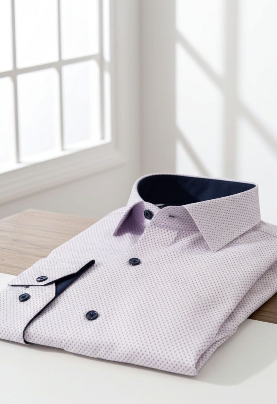Slim Fit Uzun Kol Desenli Saten Erkek Gömlek 3GMK322150006