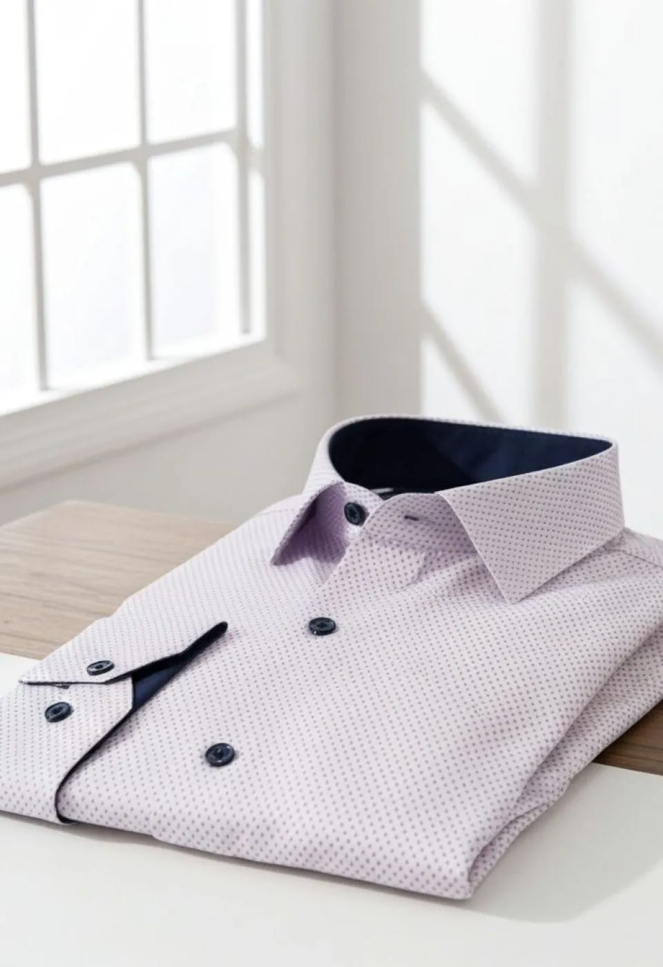 Slim Fit Uzun Kol Desenli Saten Erkek Gömlek 3GMK322150006