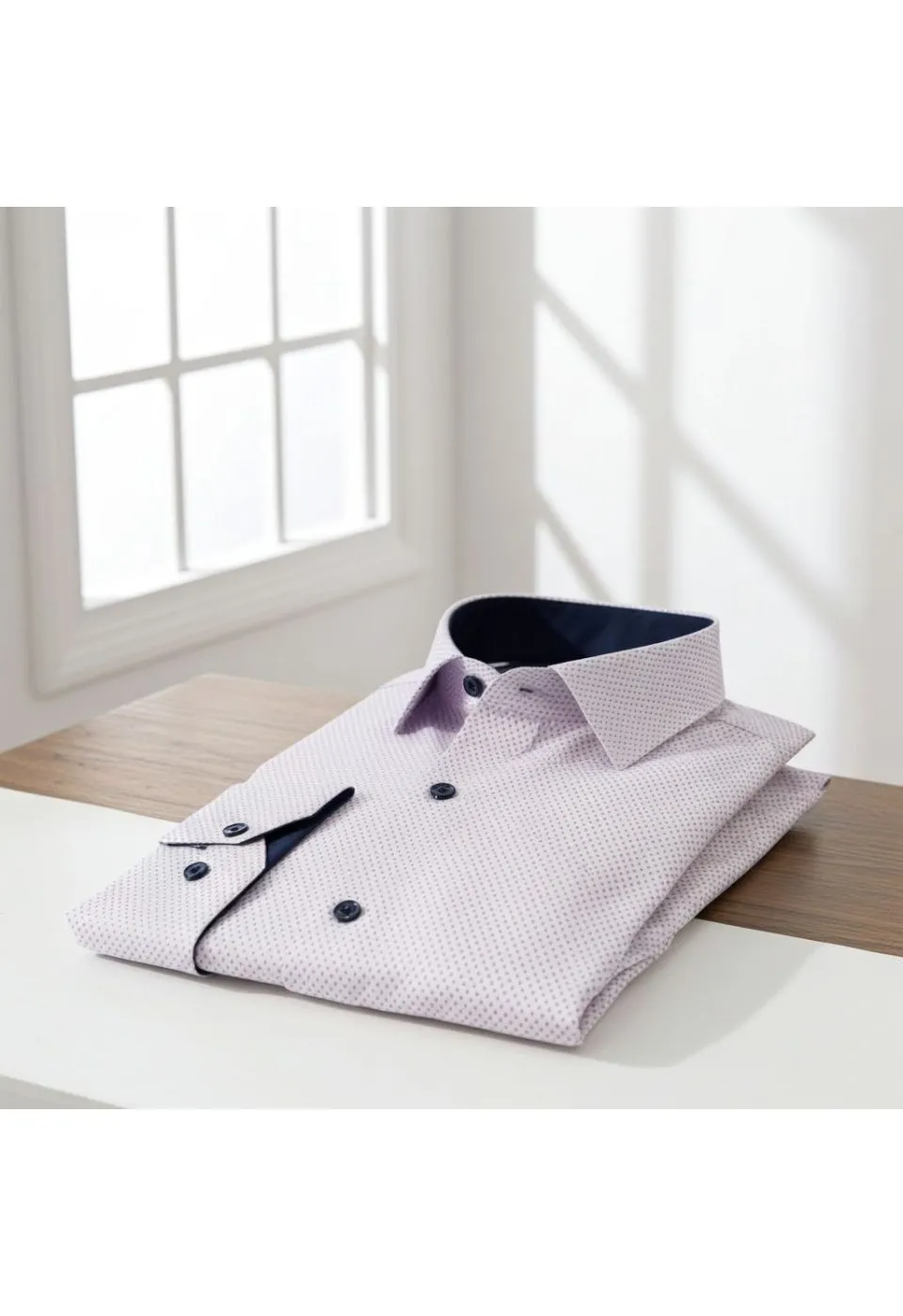 Slim Fit Uzun Kol Desenli Saten Erkek Gömlek 3GMK322150006 - Giovanni Fratelli