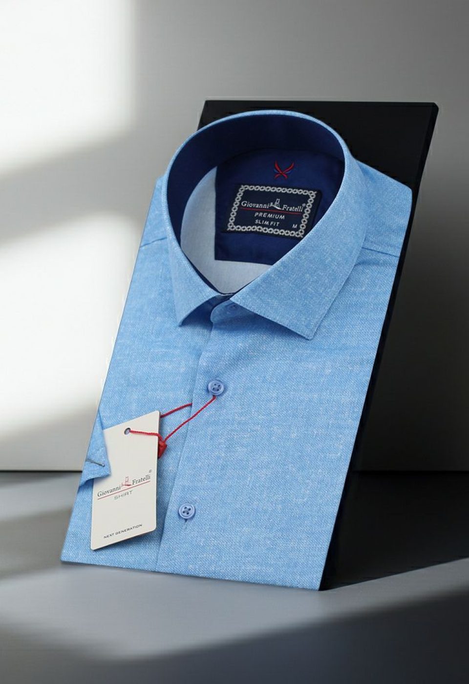 Slim Fit Kısa Kol Desenli Erkek Gömlek 3GMK312151007