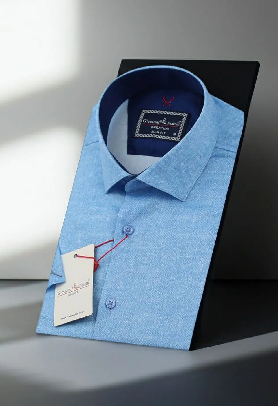 Slim Fit Kısa Kol Desenli Erkek Gömlek 3GMK312151007 - Giovanni Fratelli