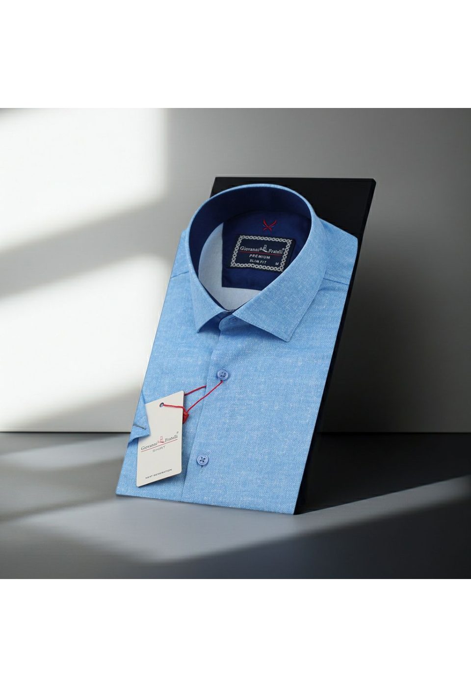 2151 CR K 007 Slim Fit Kısa Kol Desenli Erkek Gömlek 3GMK312151007 - Giovanni Fratelli