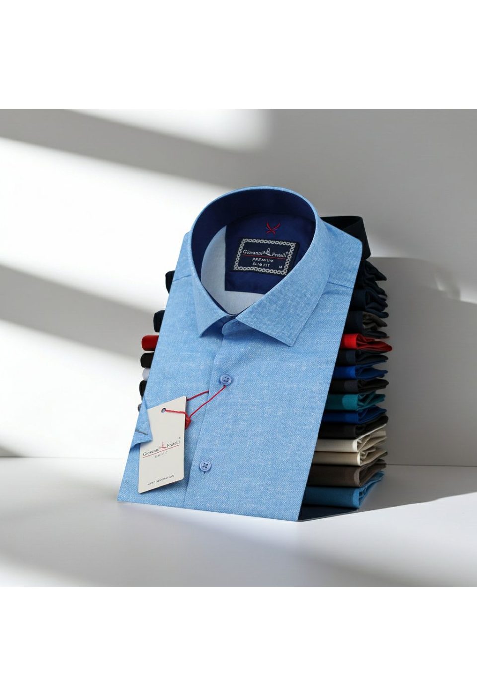 2151 CR K 007 Slim Fit Kısa Kol Desenli Erkek Gömlek 3GMK312151007 - Giovanni Fratelli