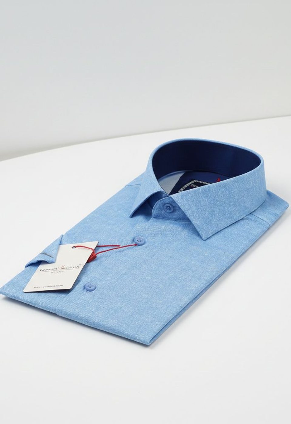 Slim Fit Kısa Kol Desenli Erkek Gömlek 3GMK312151007