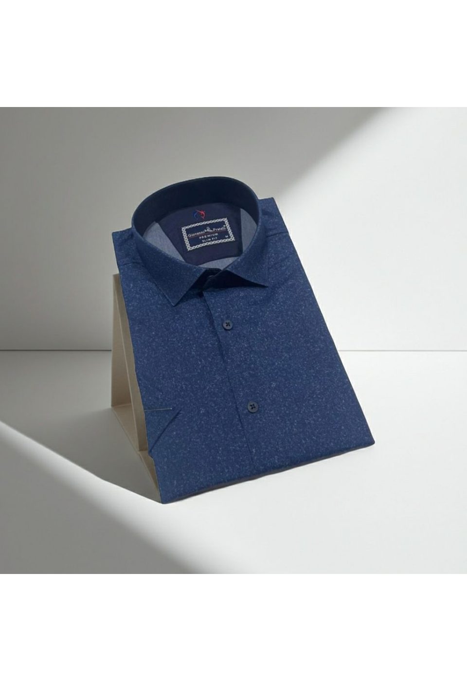 Slim Fit Kısa Kol Desenli Erkek Gömlek 3GMK312152004 - Giovanni Fratelli