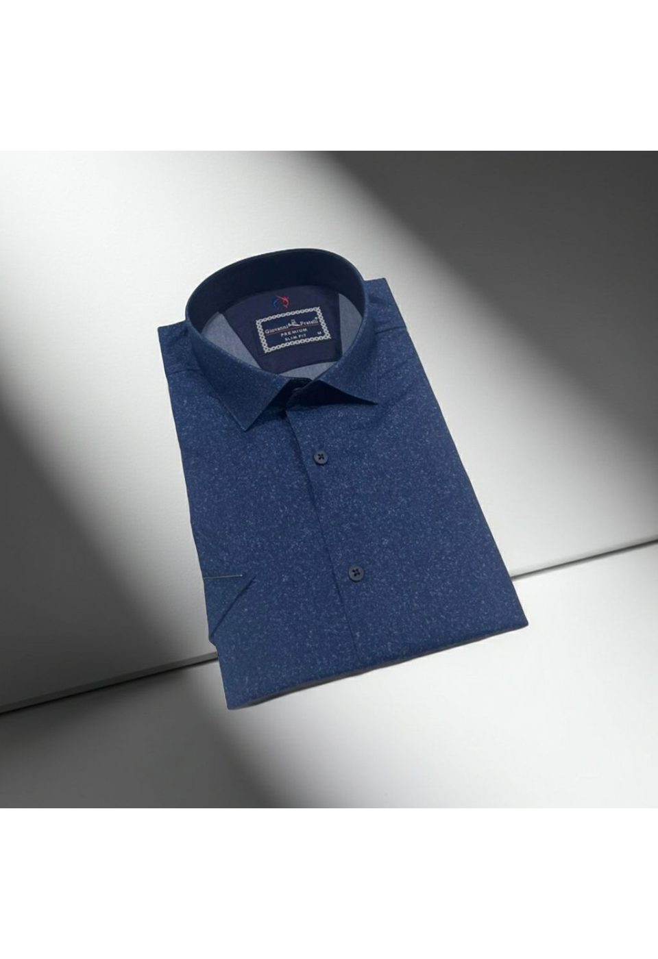 Slim Fit Kısa Kol Desenli Erkek Gömlek 3GMK312152004 - Giovanni Fratelli
