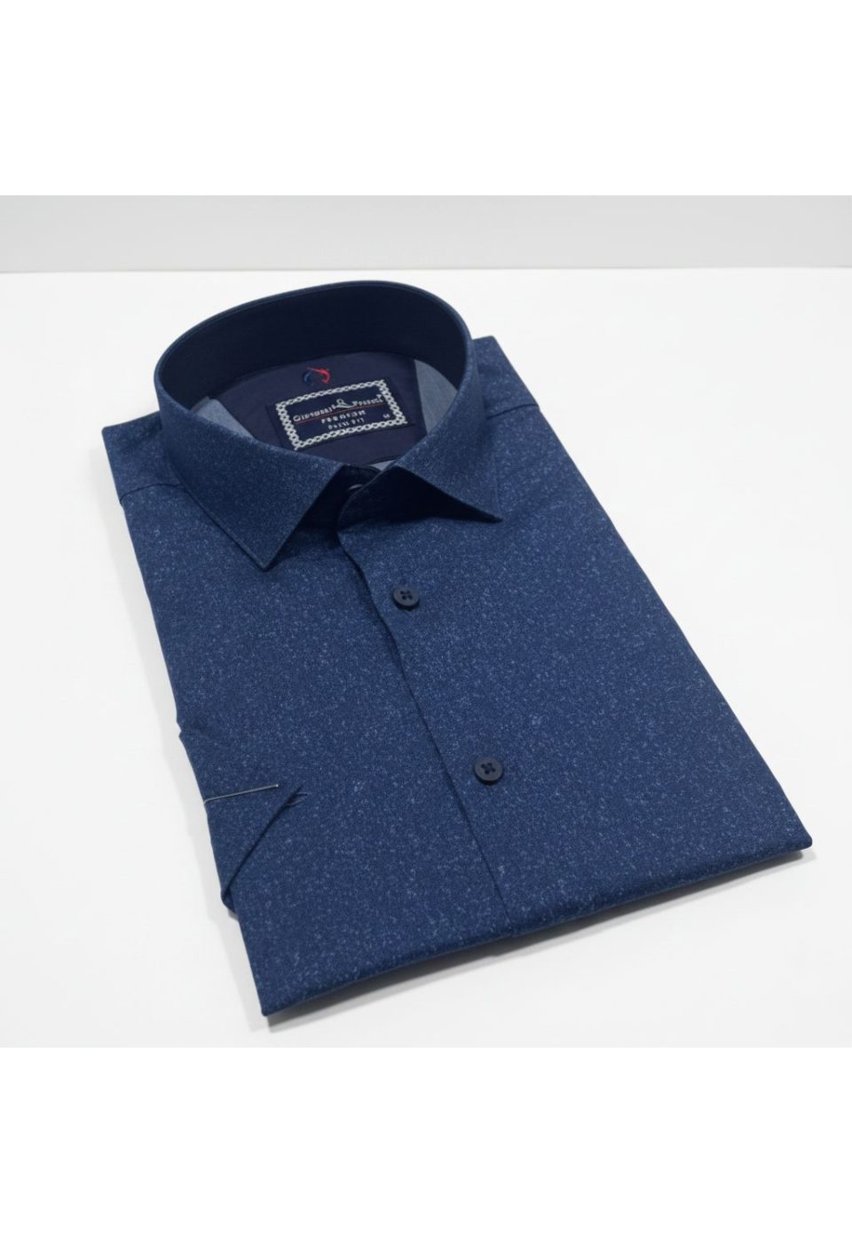 Slim Fit Kısa Kol Desenli Erkek Gömlek 3GMK312152004 - Giovanni Fratelli