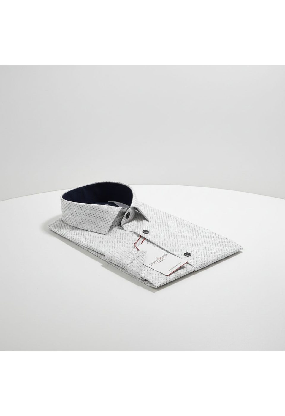 Slim Fit Kısa Kol Desenli Saten Erkek Gömlek 3GMK312154002 - Giovanni Fratelli