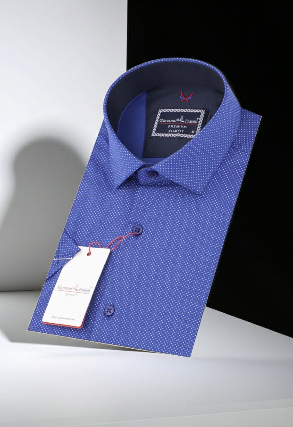 Slim Fit Kısa Kol Desenli Erkek Gömlek 3GMK312156004