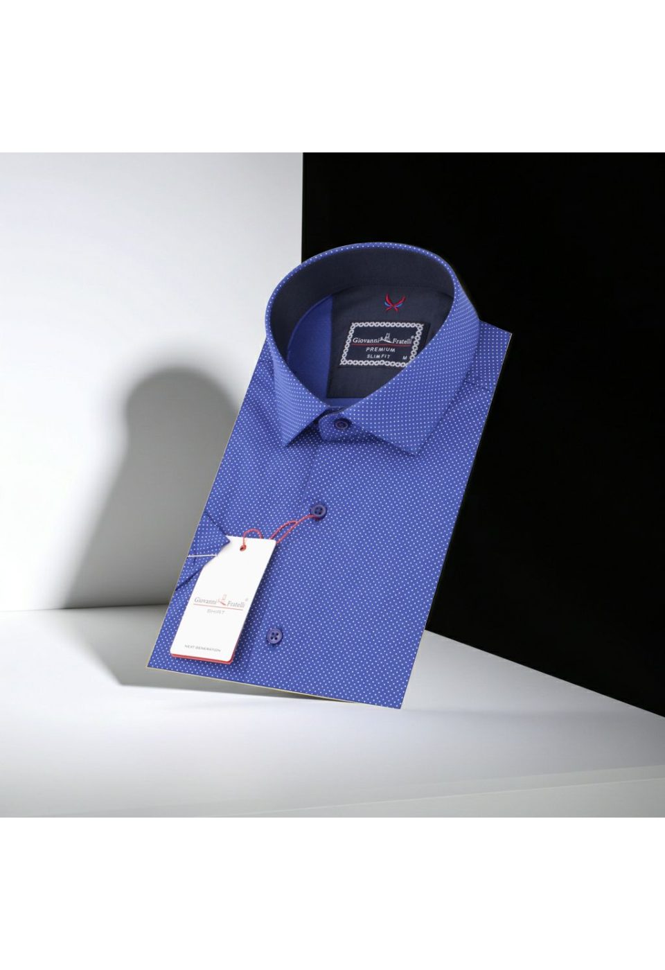 2156 CR K 004 Slim Fit Kısa Kol Desenli Erkek Gömlek 3GMK312156004 - Giovanni Fratelli