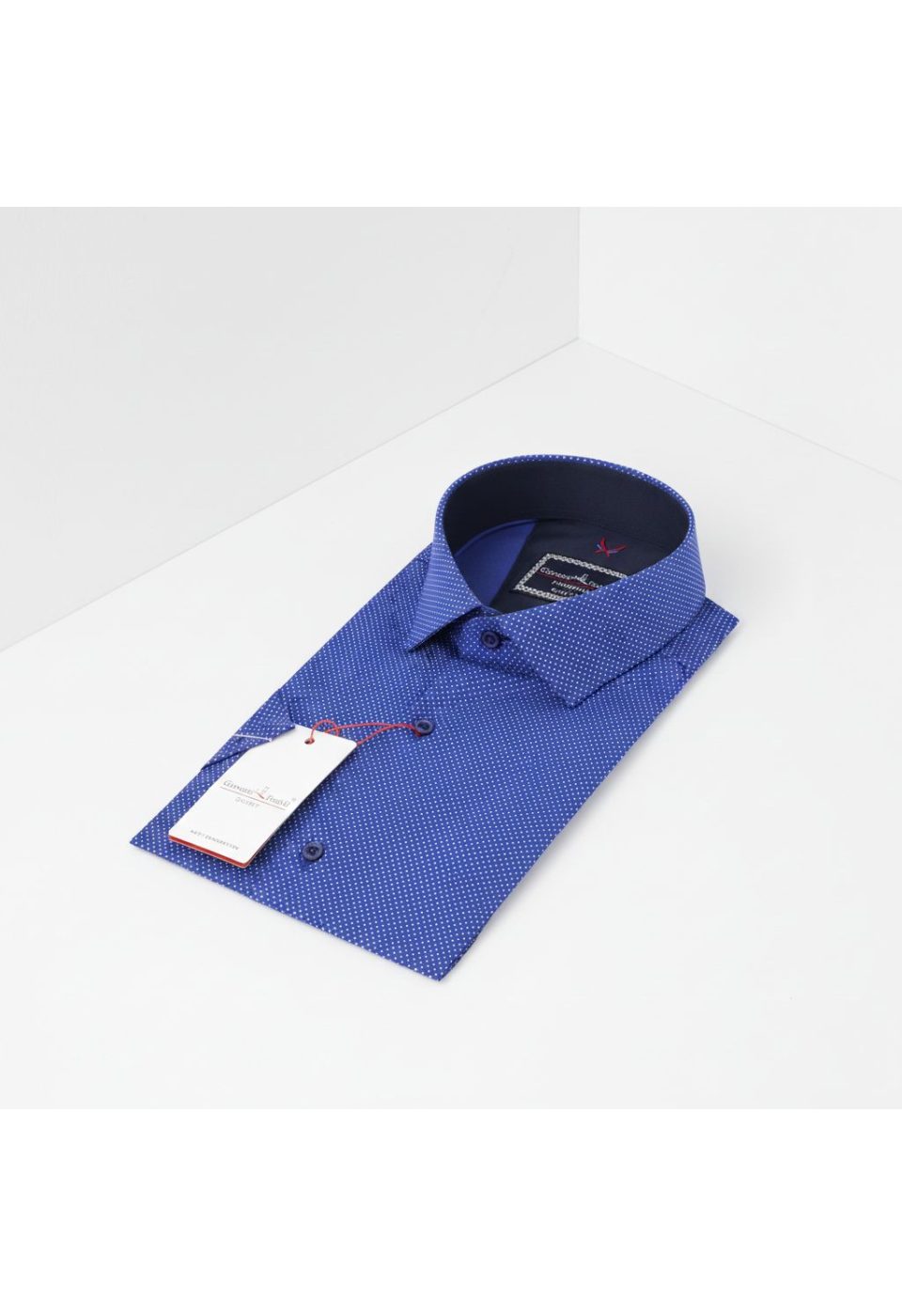 2156 CR K 004 Slim Fit Kısa Kol Desenli Erkek Gömlek 3GMK312156004 - Giovanni Fratelli