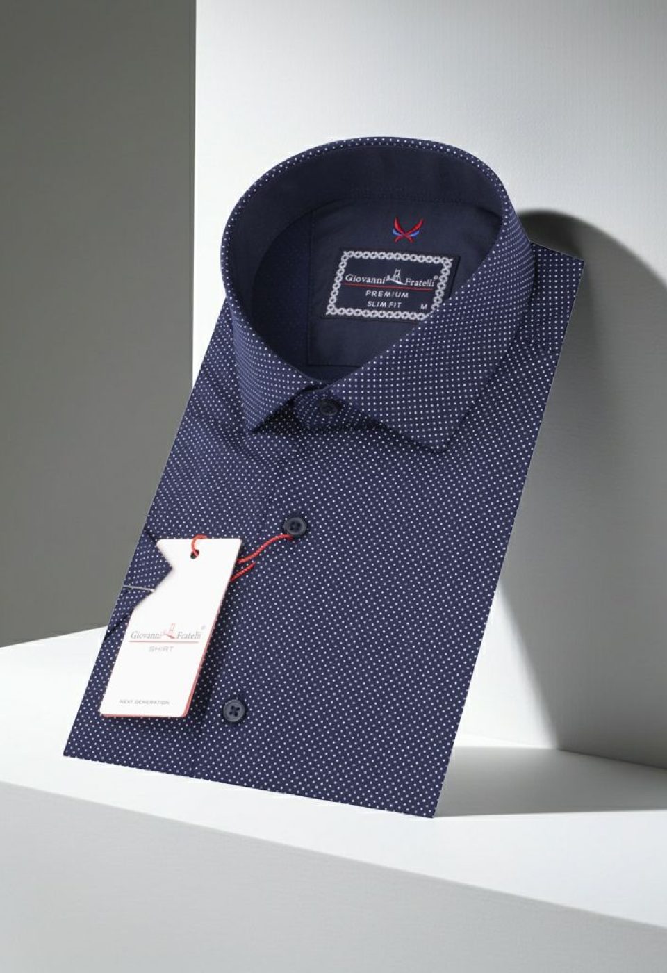 Slim Fit Kısa Kol Desenli Erkek Gömlek 3GMK312156005