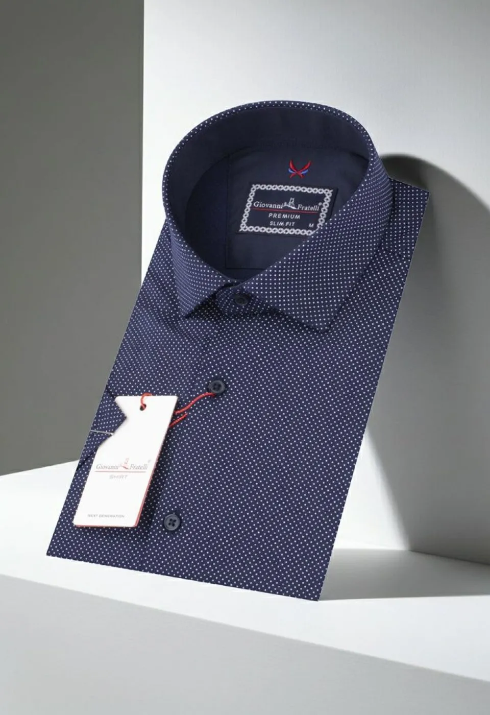 Slim Fit Kısa Kol Desenli Erkek Gömlek 3GMK312156005