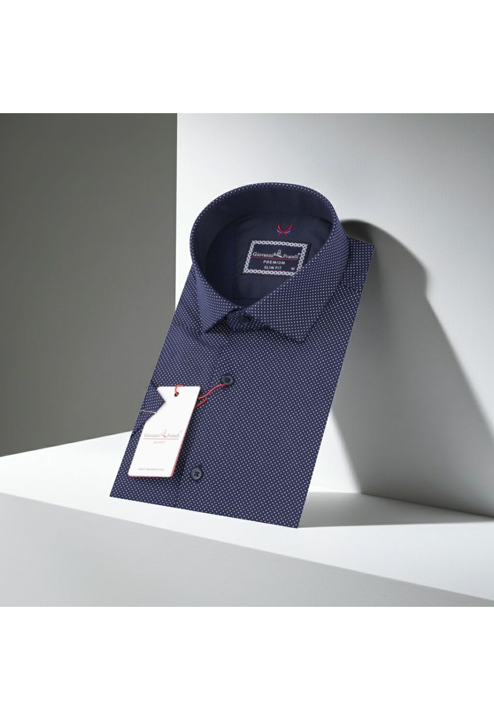 2156 CR K 005 Slim Fit Kısa Kol Desenli Erkek Gömlek 3GMK312156005 - Giovanni Fratelli