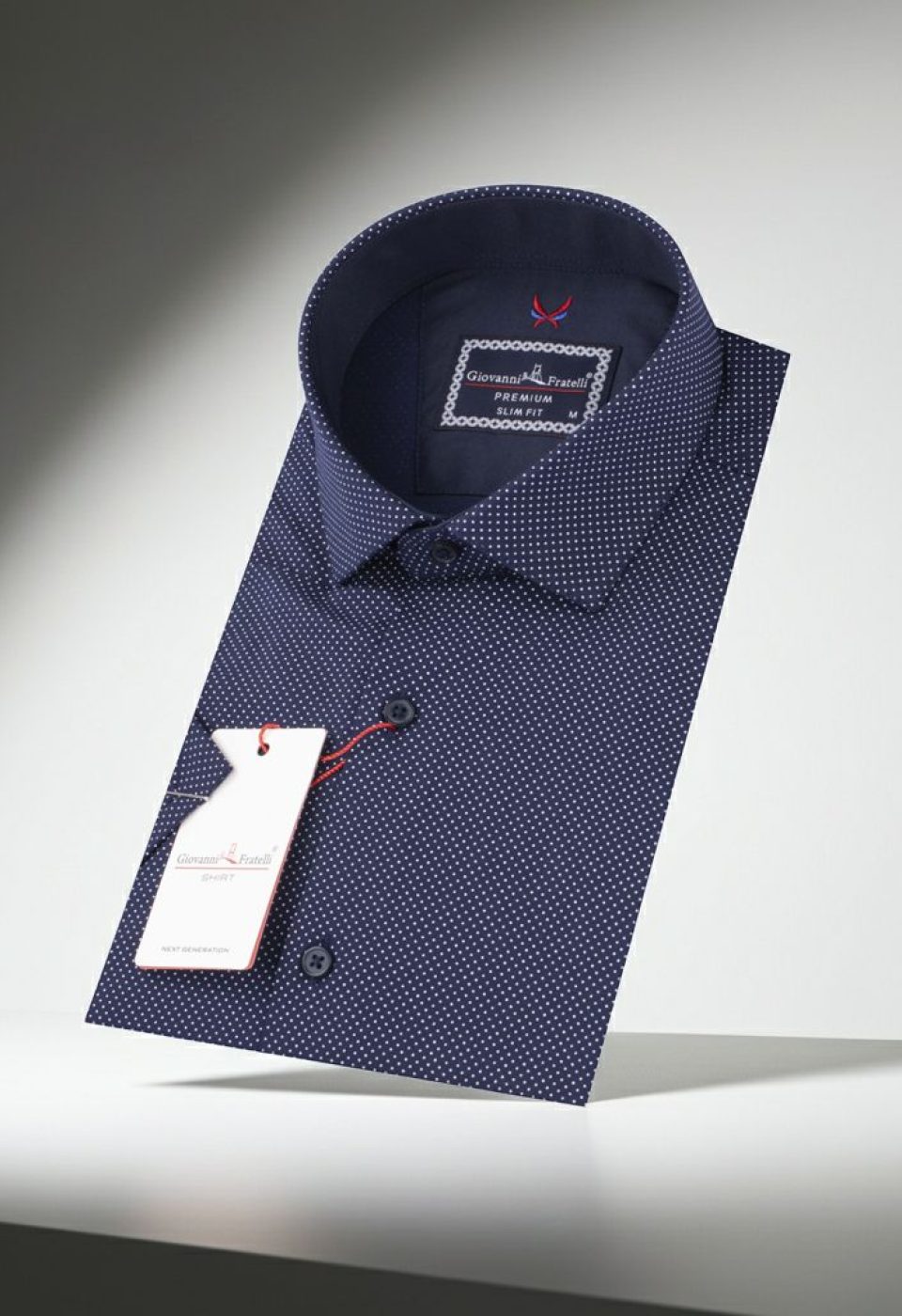 2156 CR K 005 Slim Fit Kısa Kol Desenli Erkek Gömlek 3GMK312156005 - Giovanni Fratelli