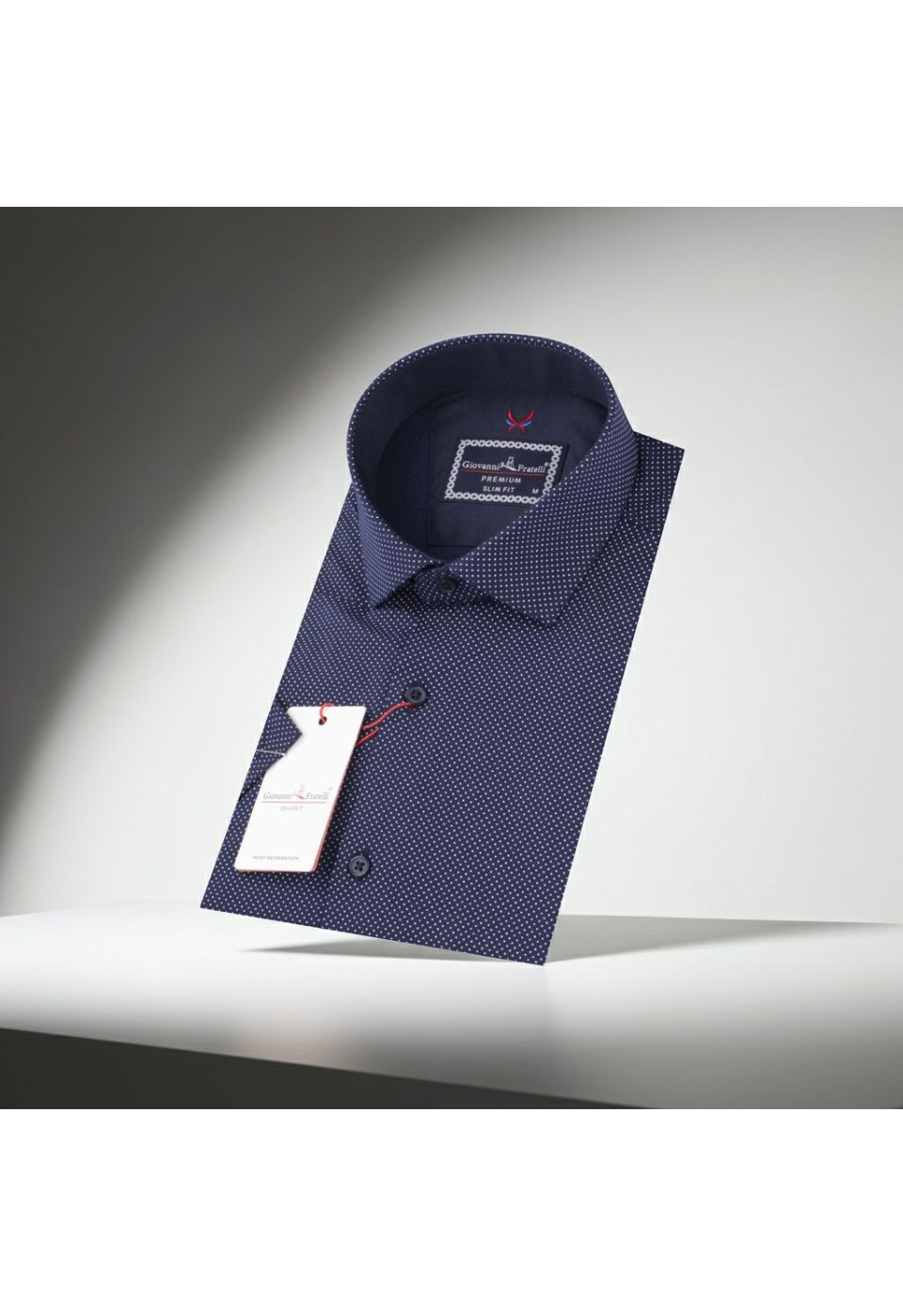 2156 CR K 005 Slim Fit Kısa Kol Desenli Erkek Gömlek 3GMK312156005 - Giovanni Fratelli