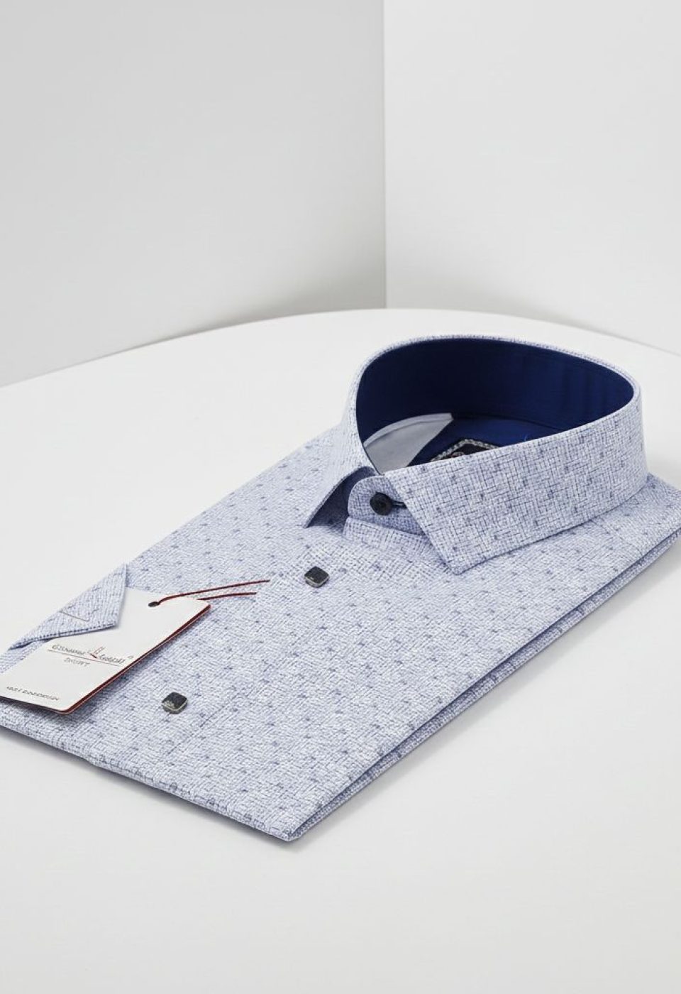 Slim Fit Kısa Kol Desenli Erkek Gömlek 3GMK312157001 Slim Fit Kısa Kol Desenli Erkek Gömlek 3GMK312157001
