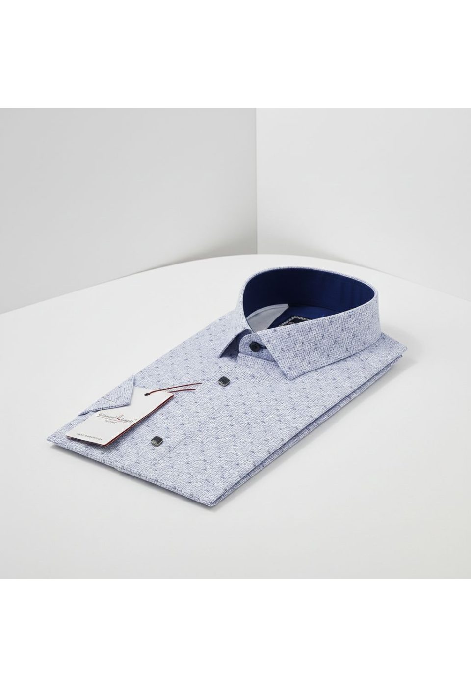 Slim Fit Kısa Kol Desenli Erkek Gömlek 3GMK312157001 - Giovanni Fratelli