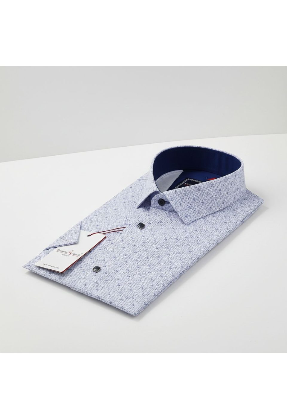Slim Fit Kısa Kol Desenli Erkek Gömlek 3GMK312157001 - Giovanni Fratelli