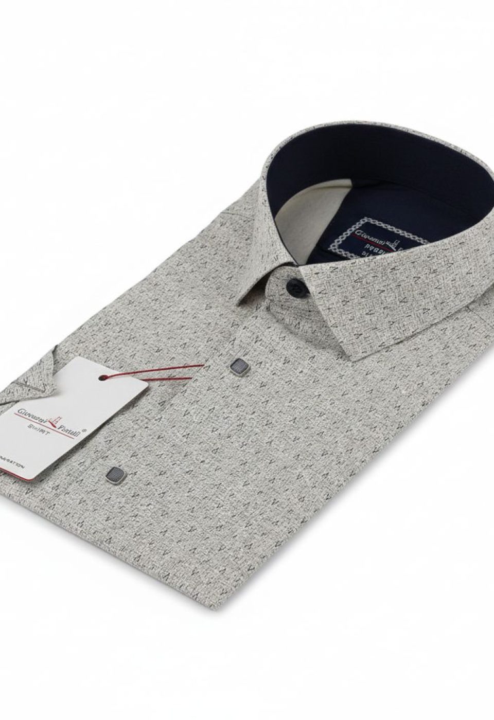 Slim Fit Kısa Kol Desenli Erkek Gömlek 3GMK312159002 Slim Fit Kısa Kol Desenli Erkek Gömlek 3GMK312159002