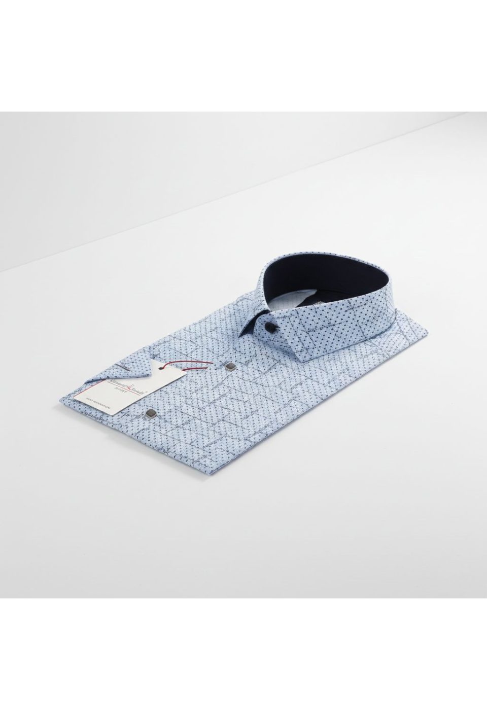 Slim Fit Kısa Kol Desenli Erkek Gömlek 3GMK312159003 - Giovanni Fratelli