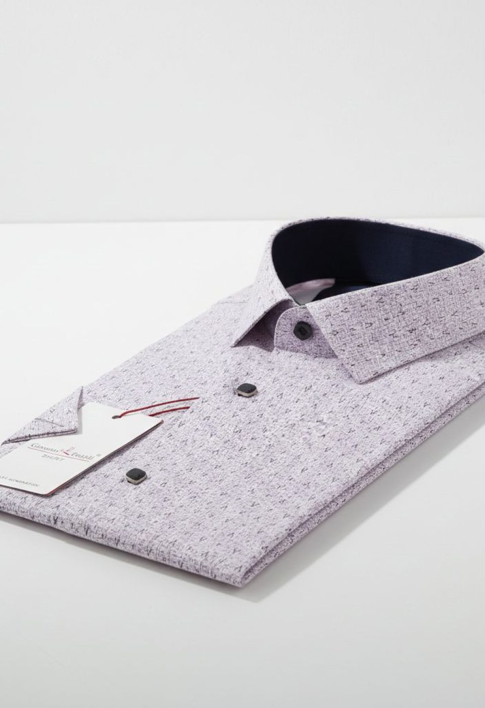 Slim Fit Kısa Kol Desenli Erkek Gömlek 3GMK312159004 - Giovanni Fratelli