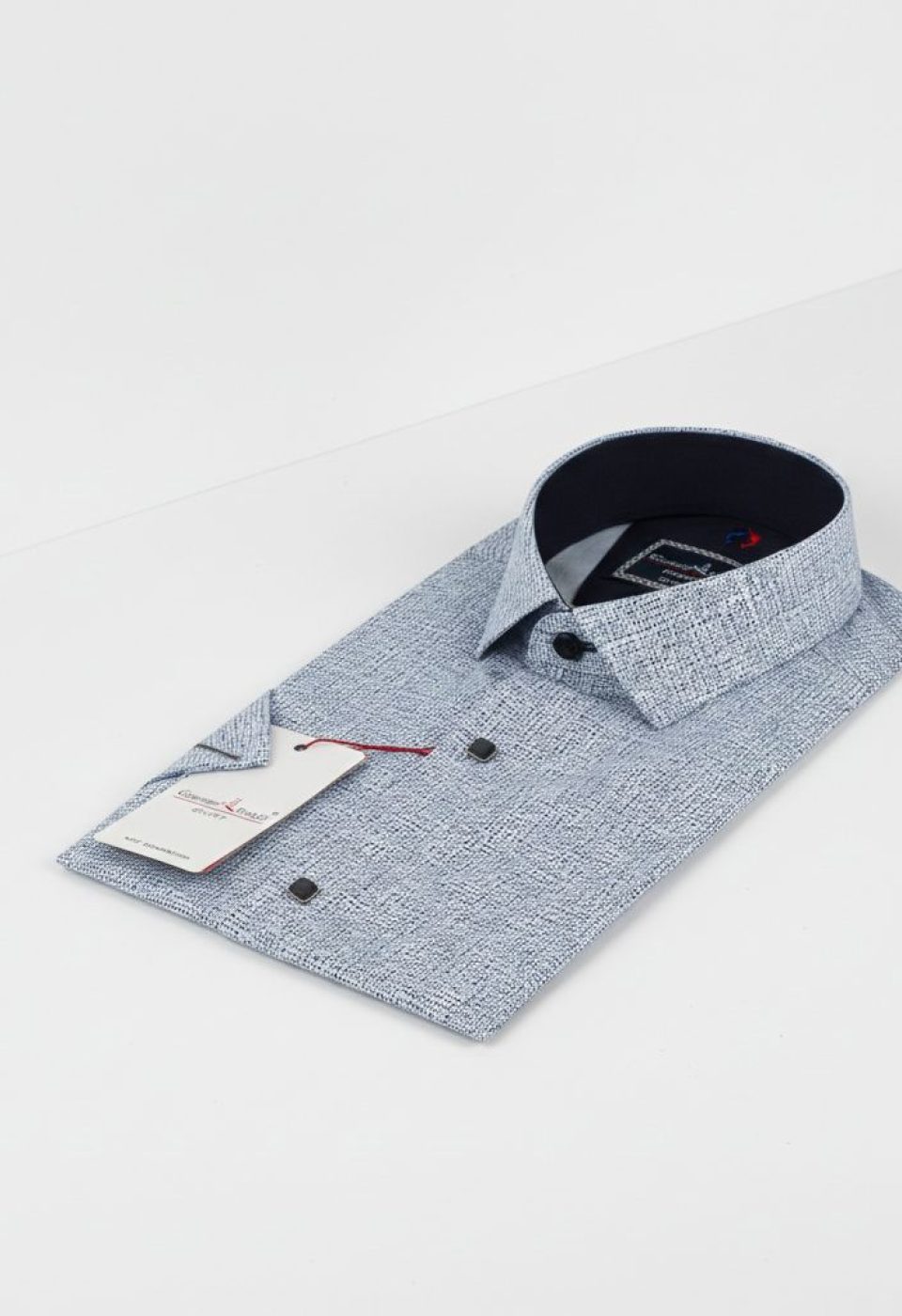 2160 CR K 002 Slim Fit Kısa Kol Desenli Erkek Gömlek 3GMK312160002 - Giovanni Fratelli