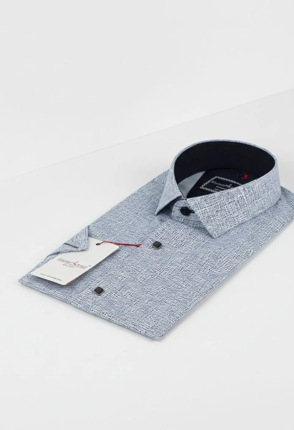 Slim Fit Kısa Kol Desenli Erkek Gömlek 3GMK312160002 - Giovanni Fratelli