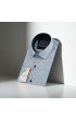 Slim Fit Kısa Kol Desenli Erkek Gömlek 3GMK312162002