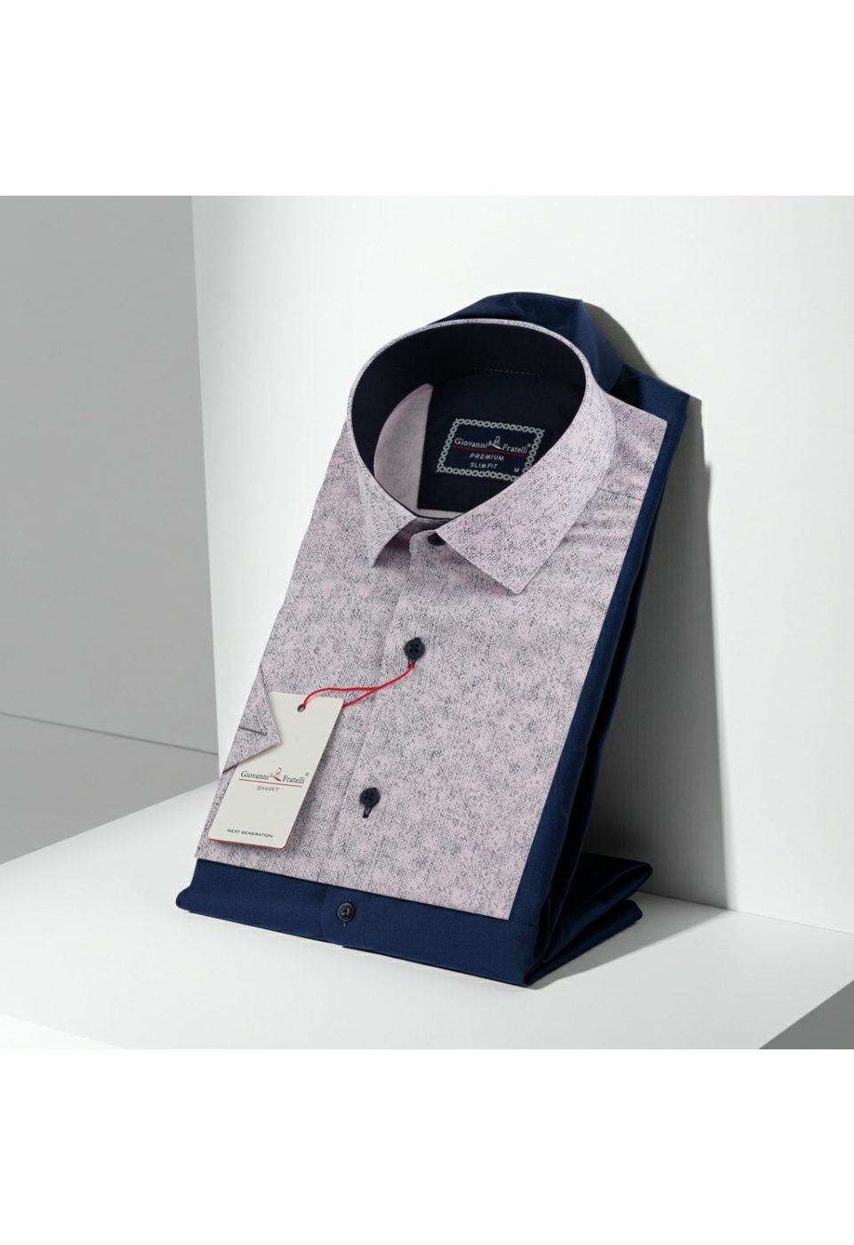 Slim Fit Kısa Kol Desenli Erkek Gömlek 3GMK312162003 - Giovanni Fratelli