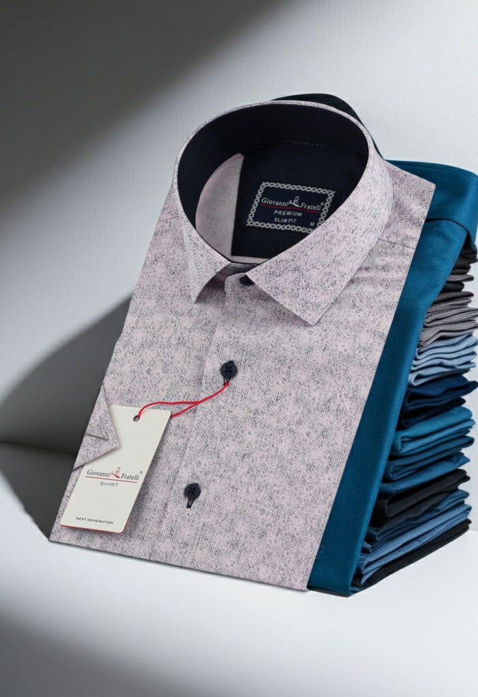 Slim Fit Kısa Kol Desenli Erkek Gömlek 3GMK312162003