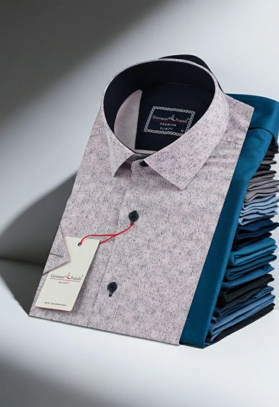 Slim Fit Kısa Kol Desenli Erkek Gömlek 3GMK312162003