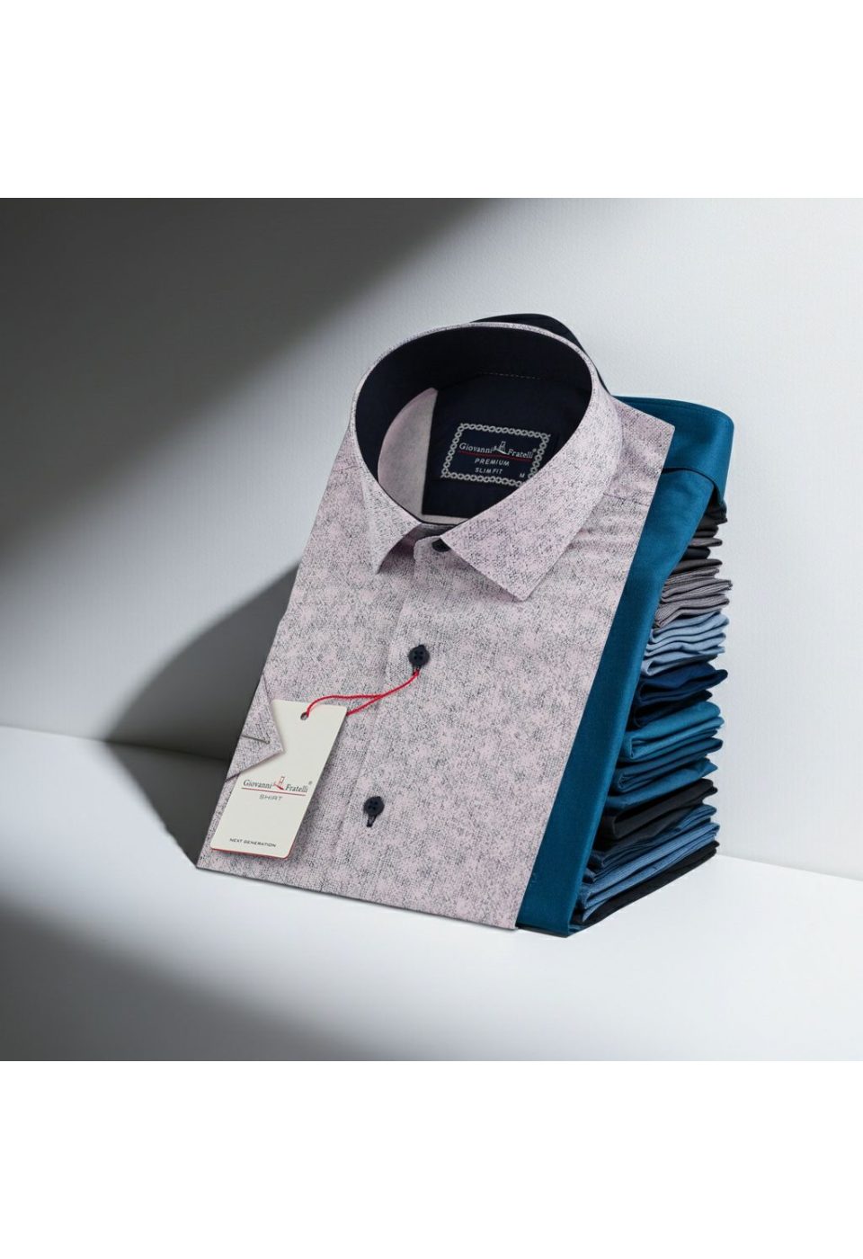Slim Fit Kısa Kol Desenli Erkek Gömlek 3GMK312162003 - Giovanni Fratelli
