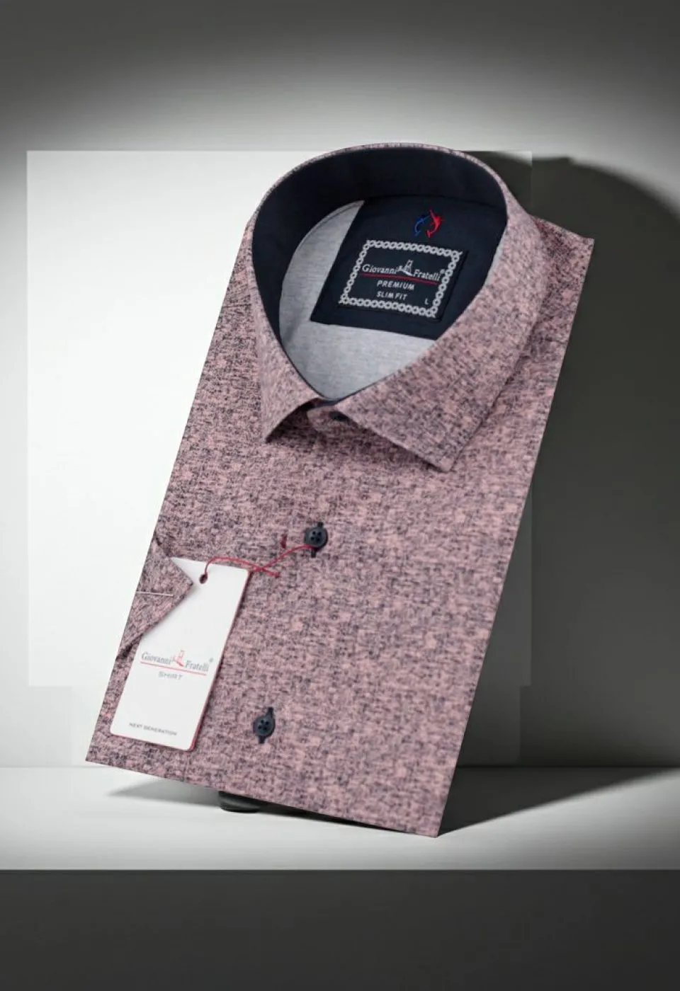 Slim Fit Kısa Kol Dijital Baskılı Desenli Erkek Gömlek 3GKM312164002