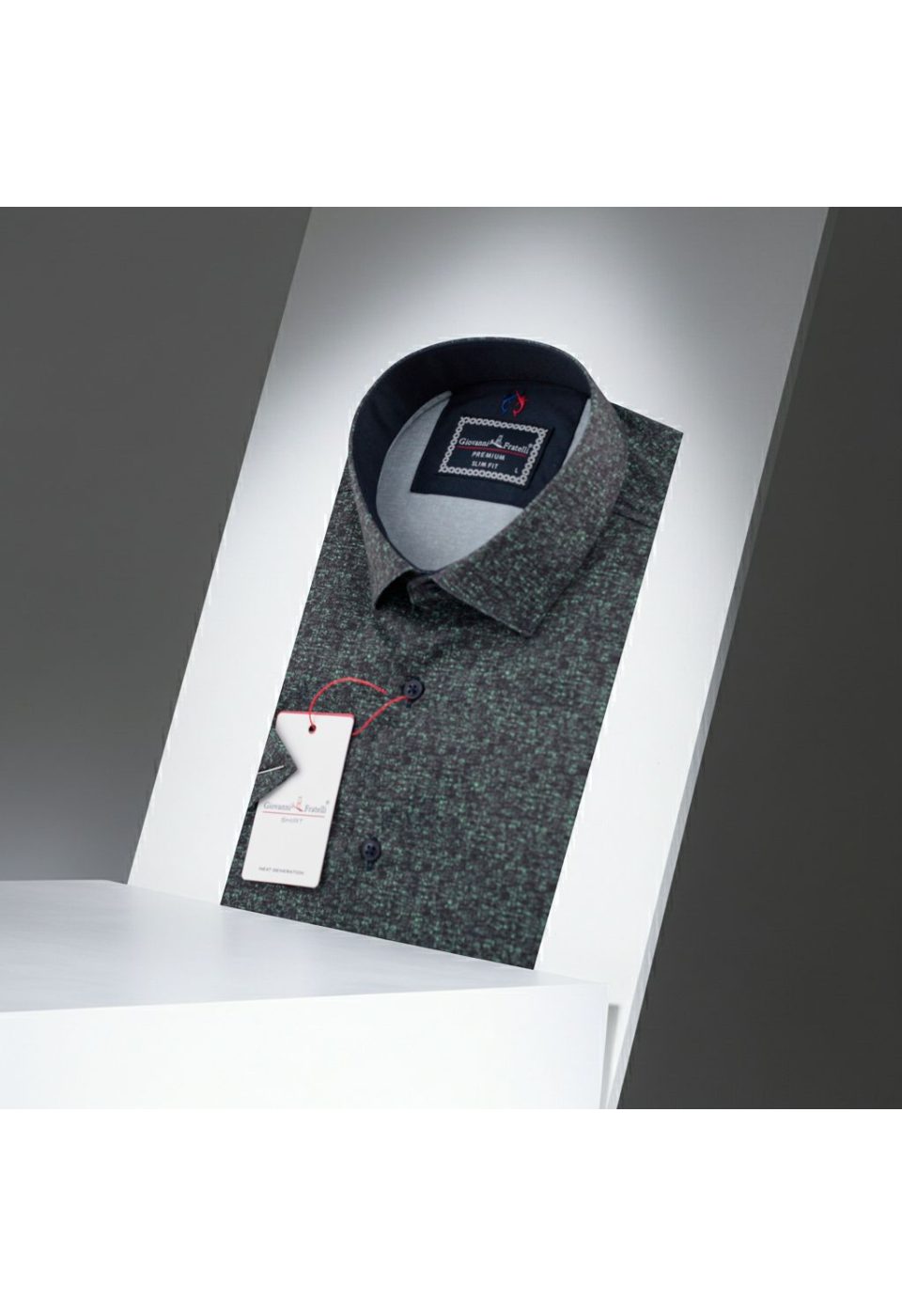Slim Fit Kısa Kol Dijital Baskılı Desenli Erkek Gömlek 3GKM312164005 - Giovanni Fratelli