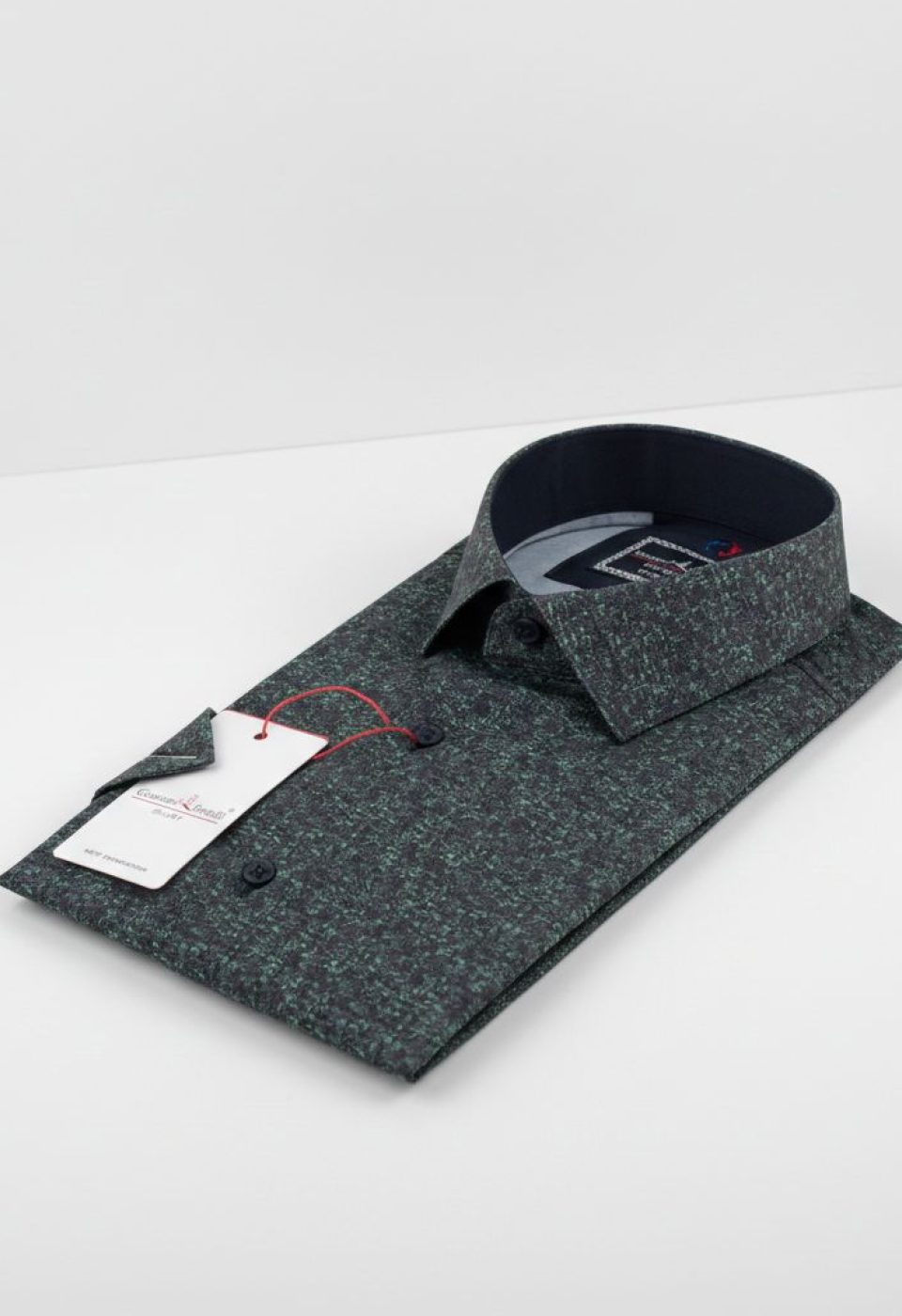 Slim Fit Kısa Kol Dijital Baskılı Desenli Erkek Gömlek 3GKM312164005 - Giovanni Fratelli