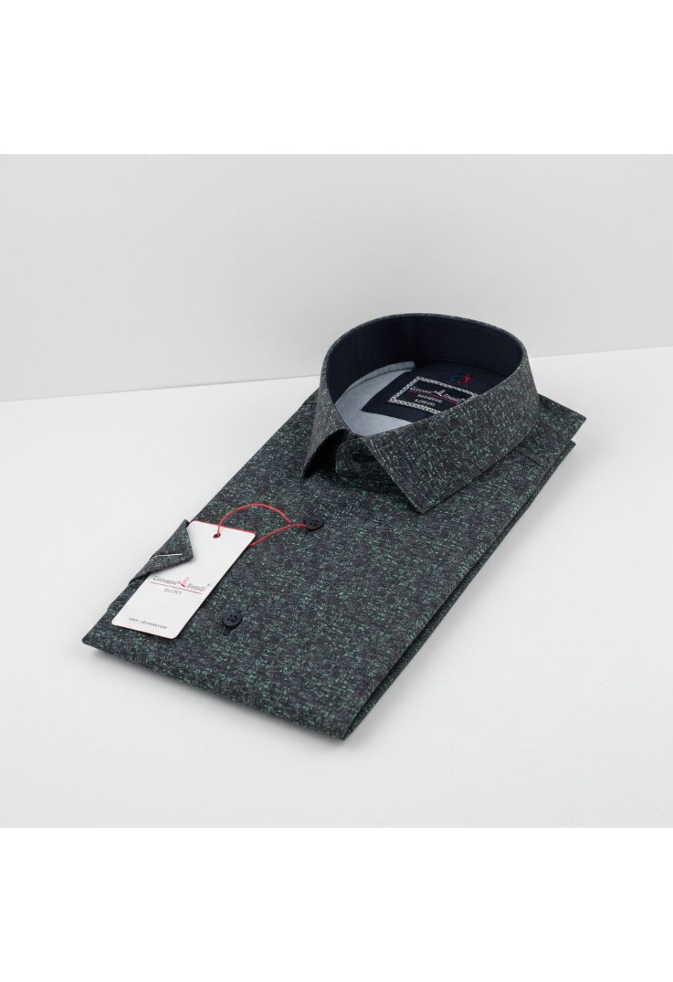 Slim Fit Kısa Kol Dijital Baskılı Desenli Erkek Gömlek 3GKM312164005 - Giovanni Fratelli