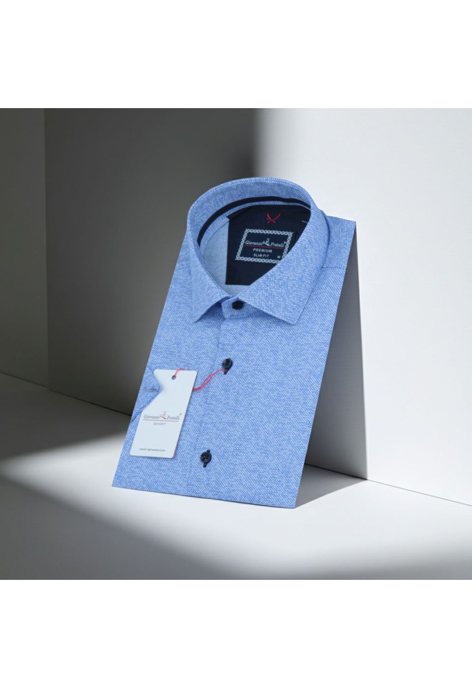 Slim Fit Kısa Kol Desenli Erkek Gömlek 3GMK312166002 - Giovanni Fratelli