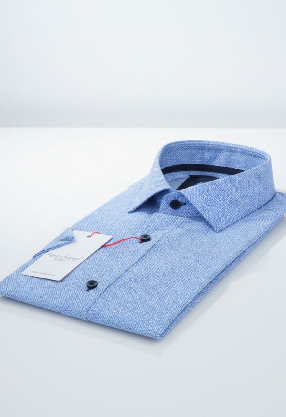 Slim Fit Kısa Kol Desenli Erkek Gömlek 3GMK312166002