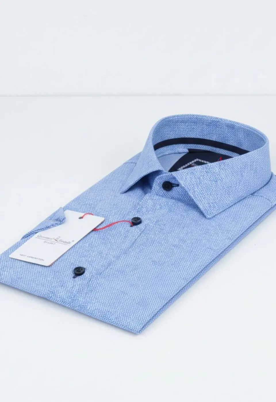 Slim Fit Kısa Kol Desenli Erkek Gömlek 3GMK312166002 - Giovanni Fratelli