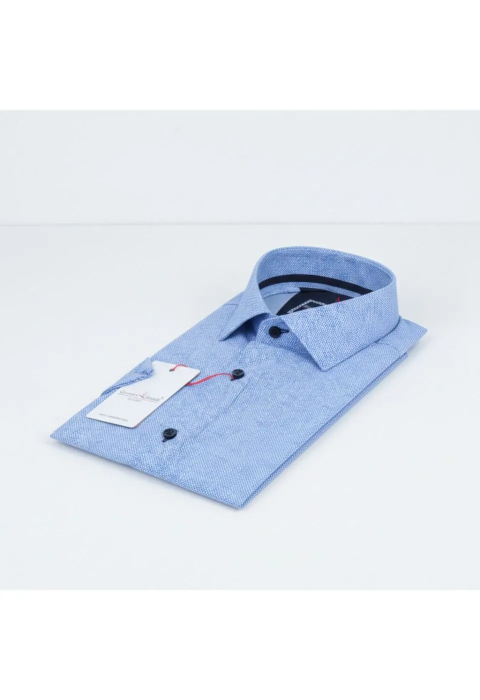 Slim Fit Kısa Kol Desenli Erkek Gömlek 3GMK312166002 - Giovanni Fratelli