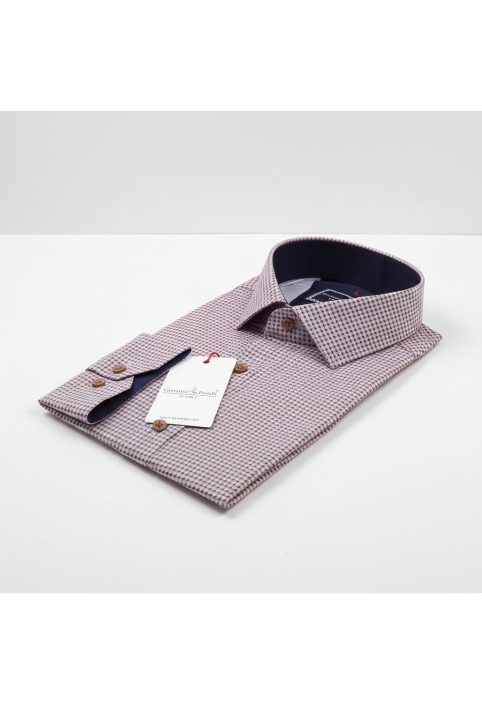 2173 CR SATIN 010 Slim Fit Uzun Kol Desenli Saten Gömlek 3GMK312173010 - Giovanni Fratelli